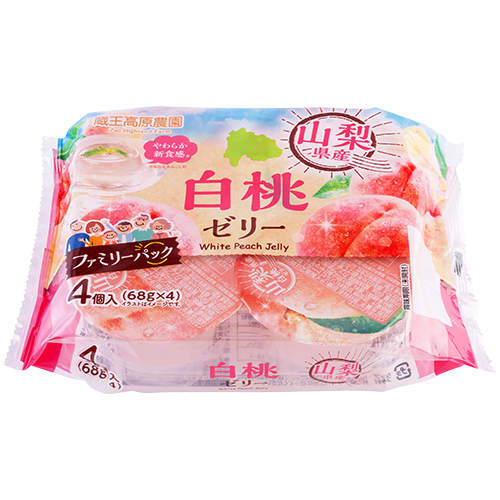 蔵王高原農園 山梨県産白桃ゼリー 4個入 - 和歌山産業和歌山産業